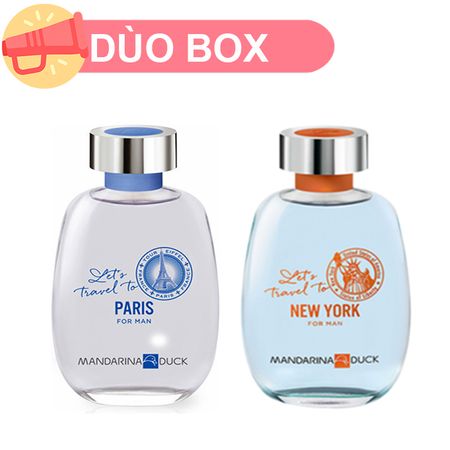 Let´s Travel To Paris For Man EDT 100ml + Let´s Travel To New York Man EDT 100ml